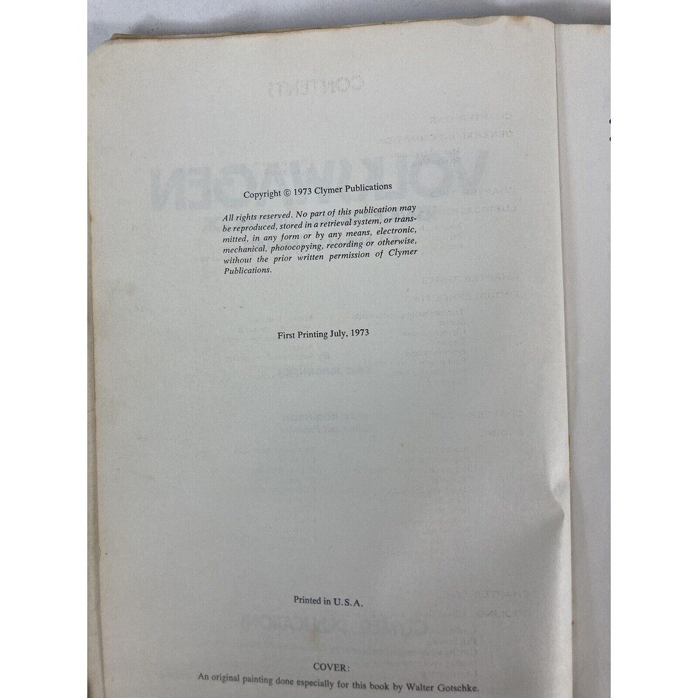 Clymer Publications Volkswagen service repair book 68’-73’ 411 and 412 Vintage - Picture 7 of 11